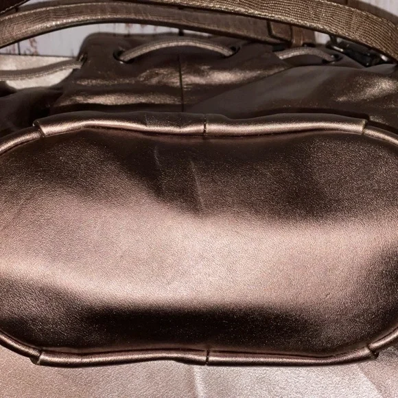 NWT! Coach Madison Marielle Leather Drawstring Carryall Bag AR/BRONZE 17016 - Picture 7 of 10